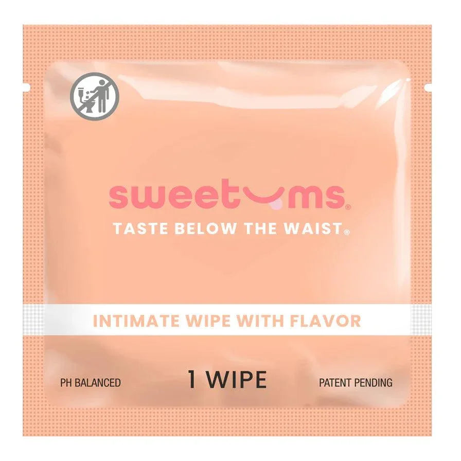 Sweetums Intimate Wipes Mango Flavor 10-Pack - Buy At Luxury Toy X - Free 3-Day Shipping