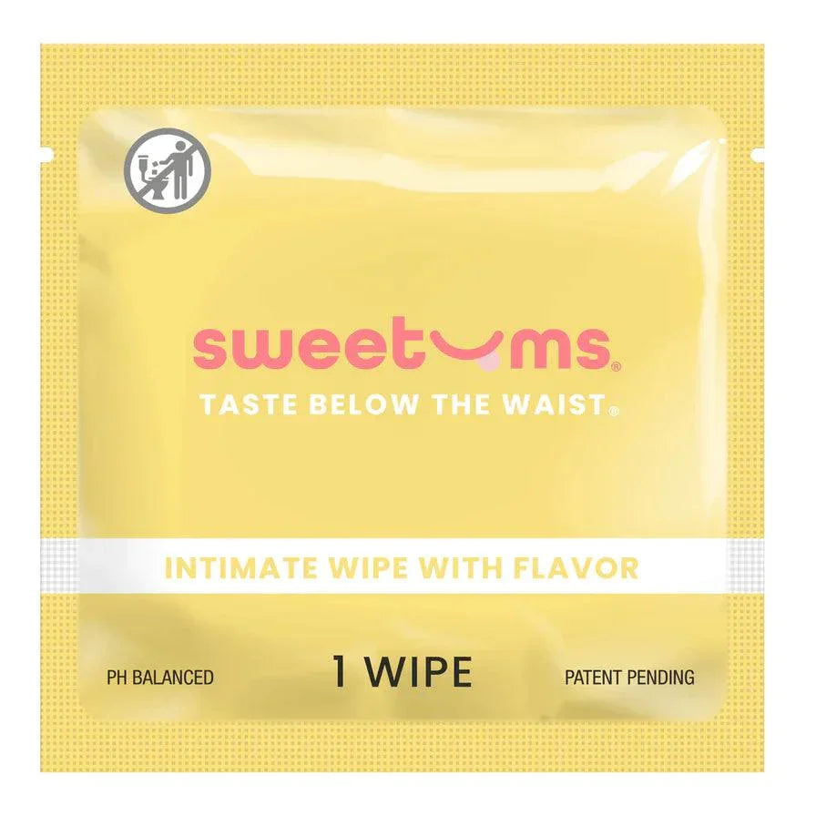 Sweetums Intimate Wipes Pina Colada Flavor 10-Pack - Buy At Luxury Toy X - Free 3-Day Shipping