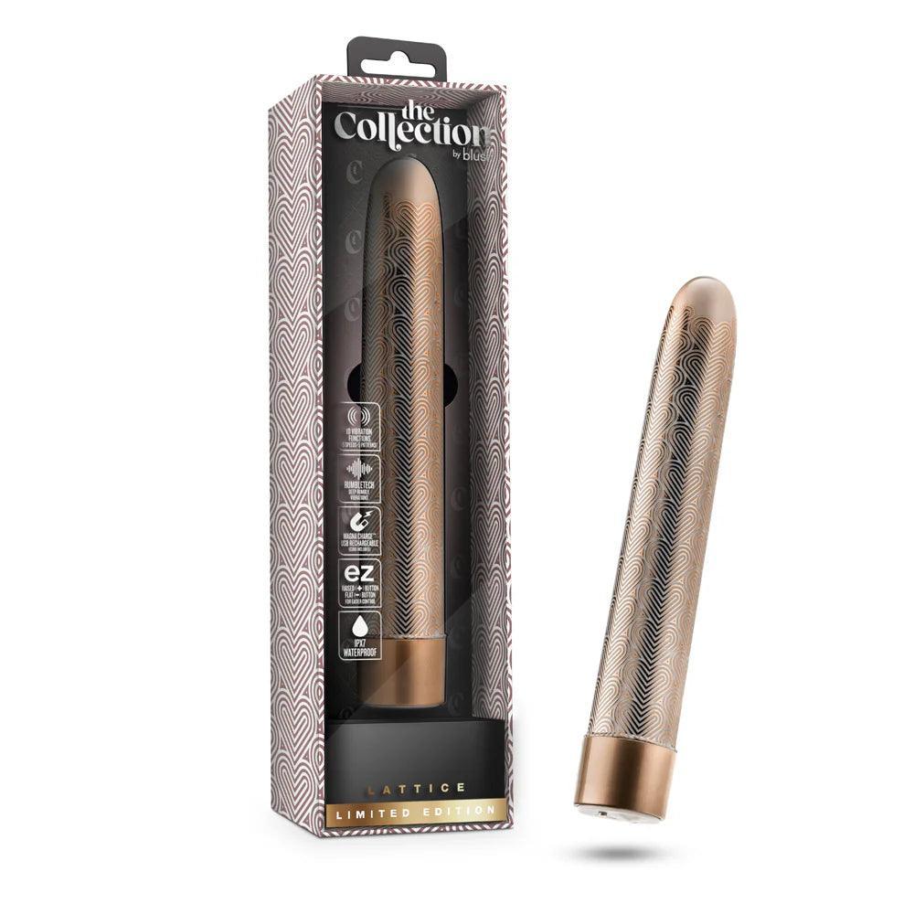 The Collection Lattice Limited Edition Rechargeable 7 in. Vibrator - Buy At Luxury Toy X - Free 3-Day Shipping