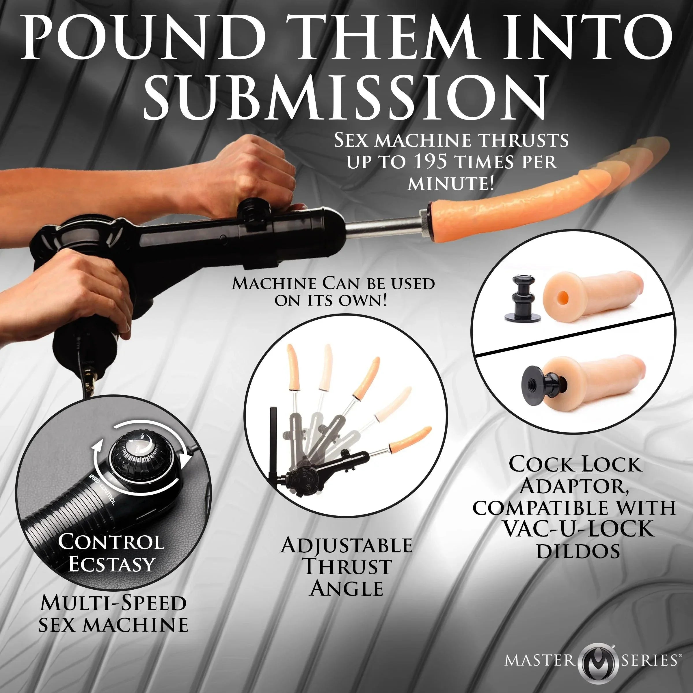 Throne Deluxe Adjustable Sling With Sex Machine - Buy At Luxury Toy X - Free 3-Day Shipping