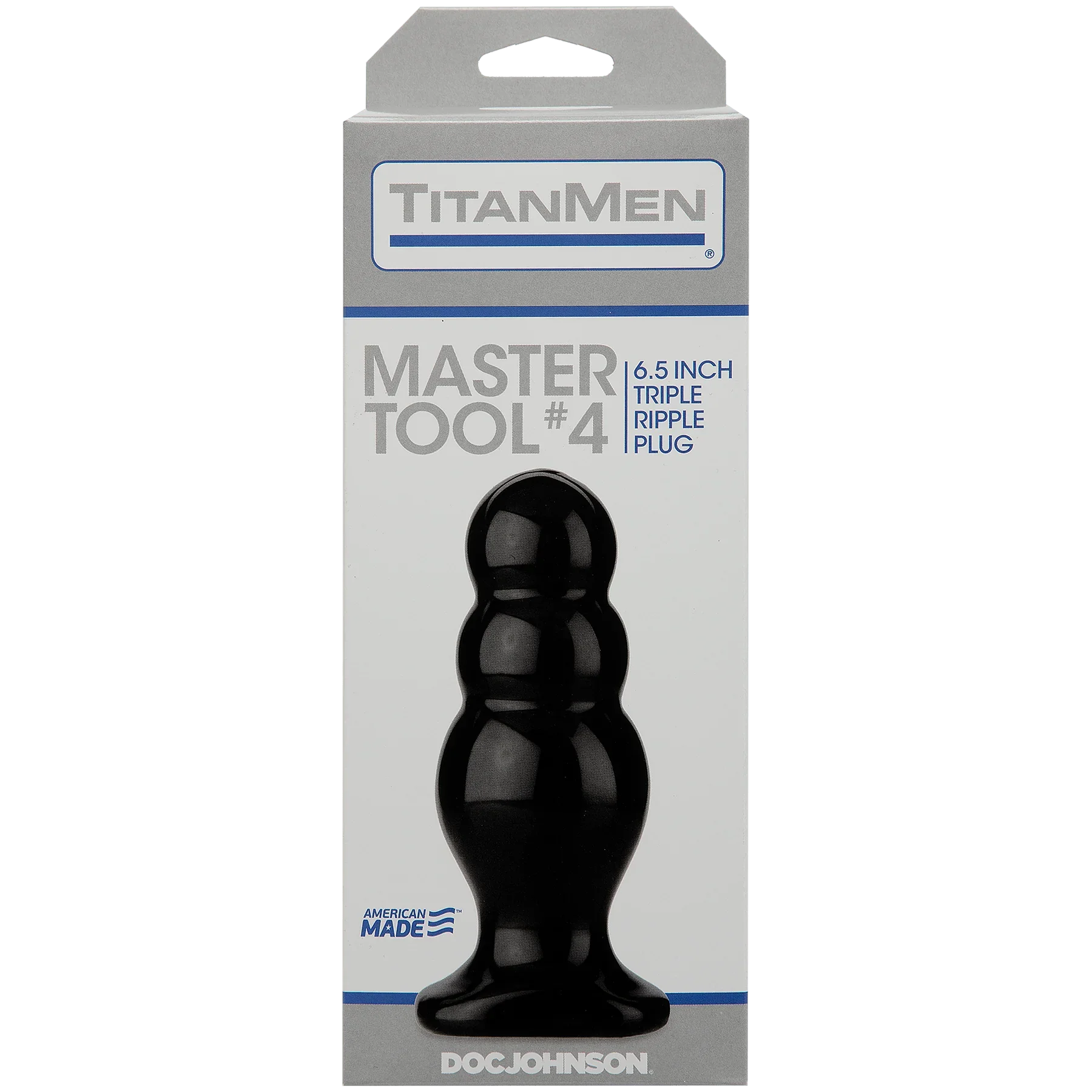 TitanMen Master Tool #4 Triple Ripple Anal Plug 6.5in - Buy At Luxury Toy X - Free 3-Day Shipping