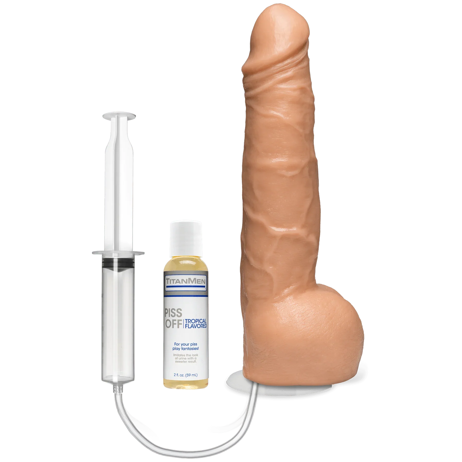 TitanMen - PissOff - Squirting Cock - With Removable Vac-U-Lock Suction Cup - Buy At Luxury Toy X - Free 3-Day Shipping
