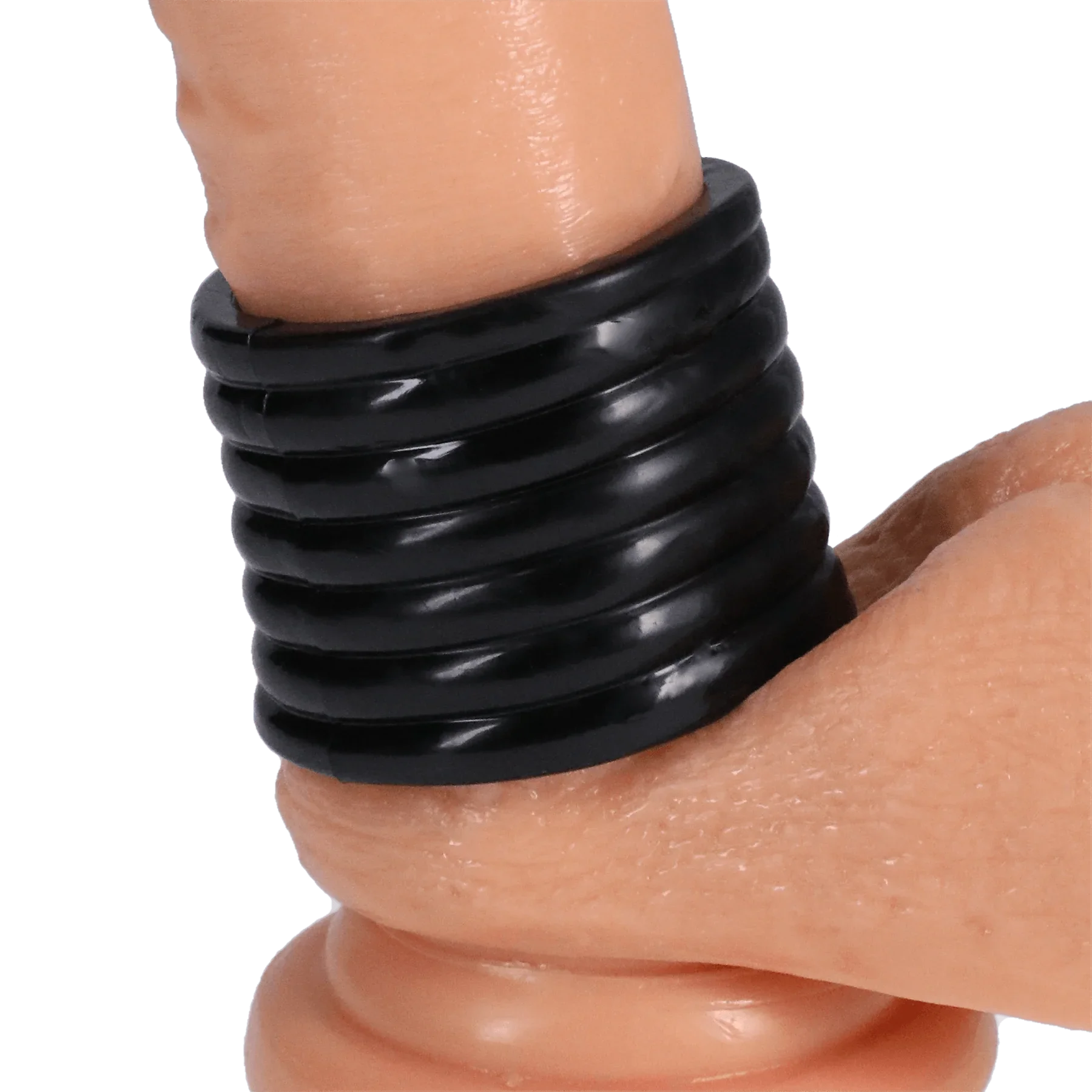 TitanMen Ribbed Stretch-To-Fit Cock Cage - Buy At Luxury Toy X - Free 3-Day Shipping