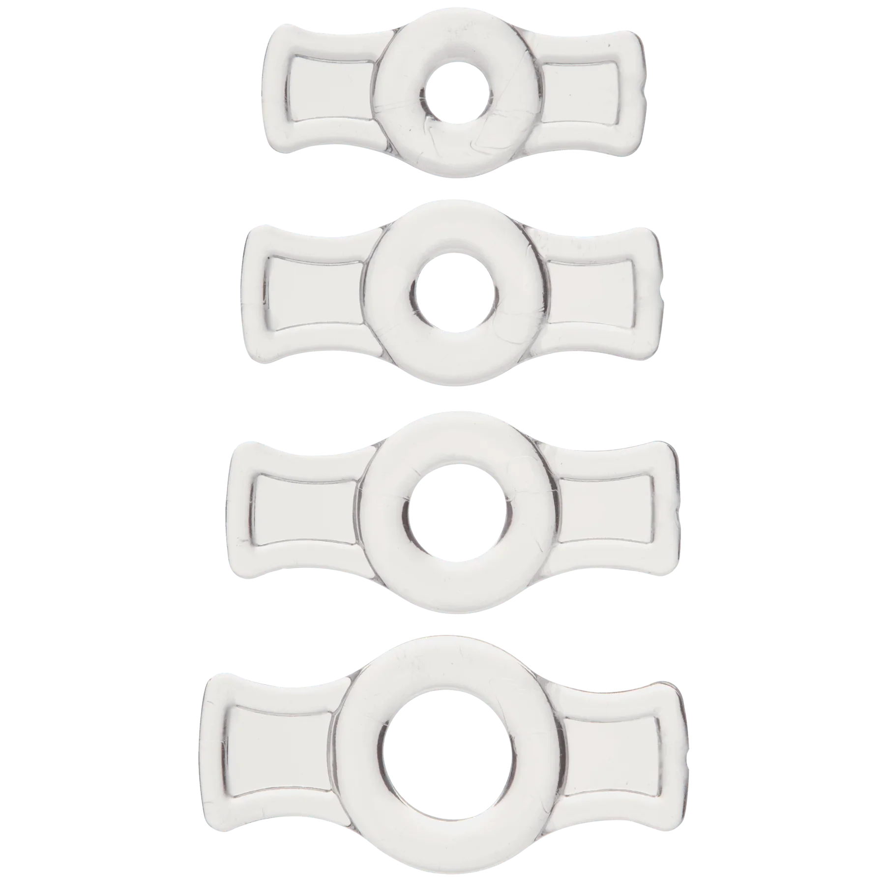 TitanMen Stretch-To-Fit Cock Rings (4 Piece Kit) - Buy At Luxury Toy X - Free 3-Day Shipping