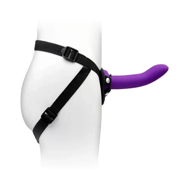 Together Duo 2-Piece 5 / 7 in. Silicone Dildo & Harness Set - Buy At Luxury Toy X - Free 3-Day Shipping