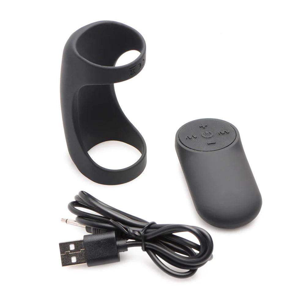 Trinity Men 7X G-Shaft Silicone Rechargeable Cock Ring with Remote Control - Buy At Luxury Toy X - Free 3-Day Shipping