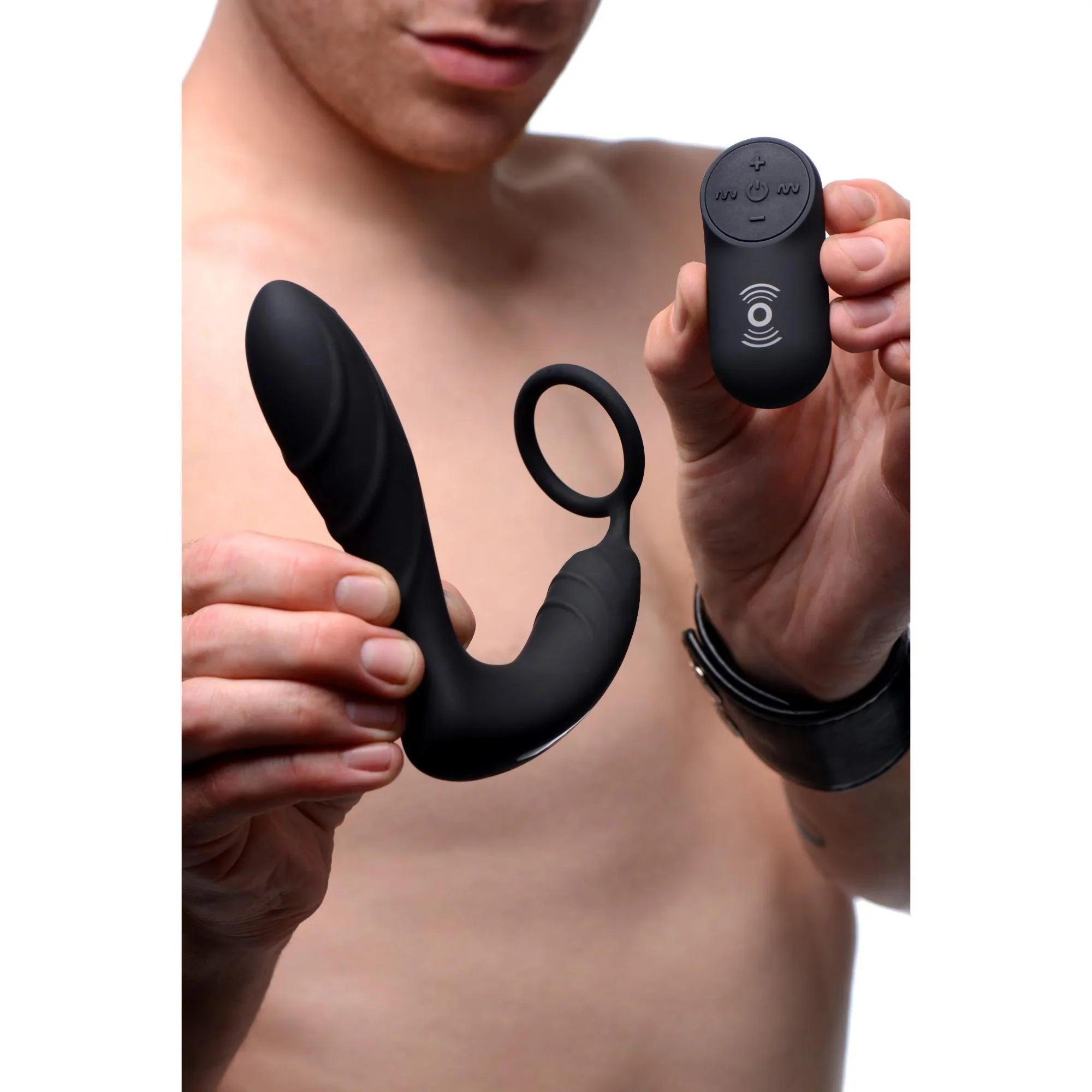 Under Control Silicone Prostate Vibrator and Strap with Remote Control - Buy At Luxury Toy X - Free 3-Day Shipping
