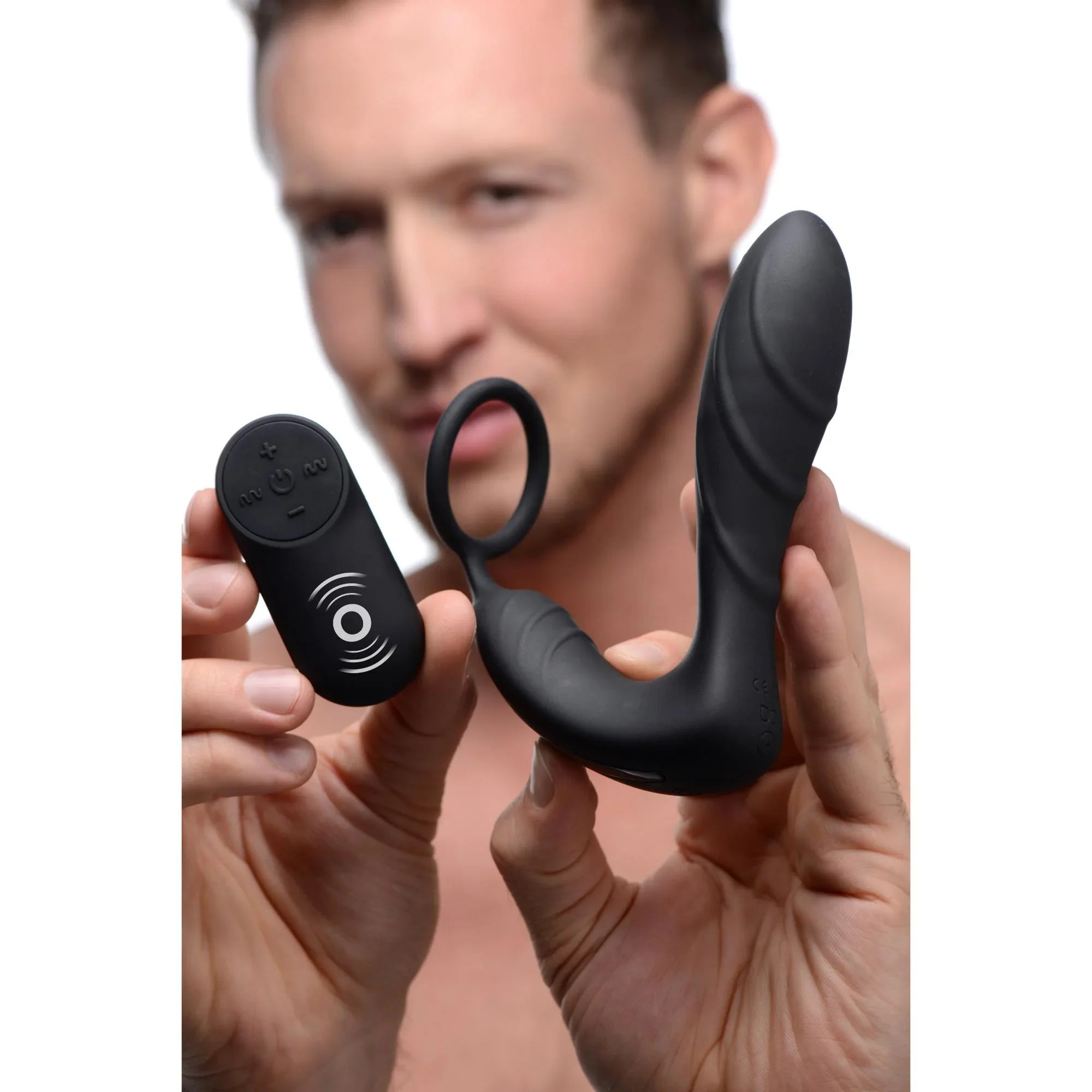 Under Control Silicone Prostate Vibrator and Strap with Remote Control - Buy At Luxury Toy X - Free 3-Day Shipping