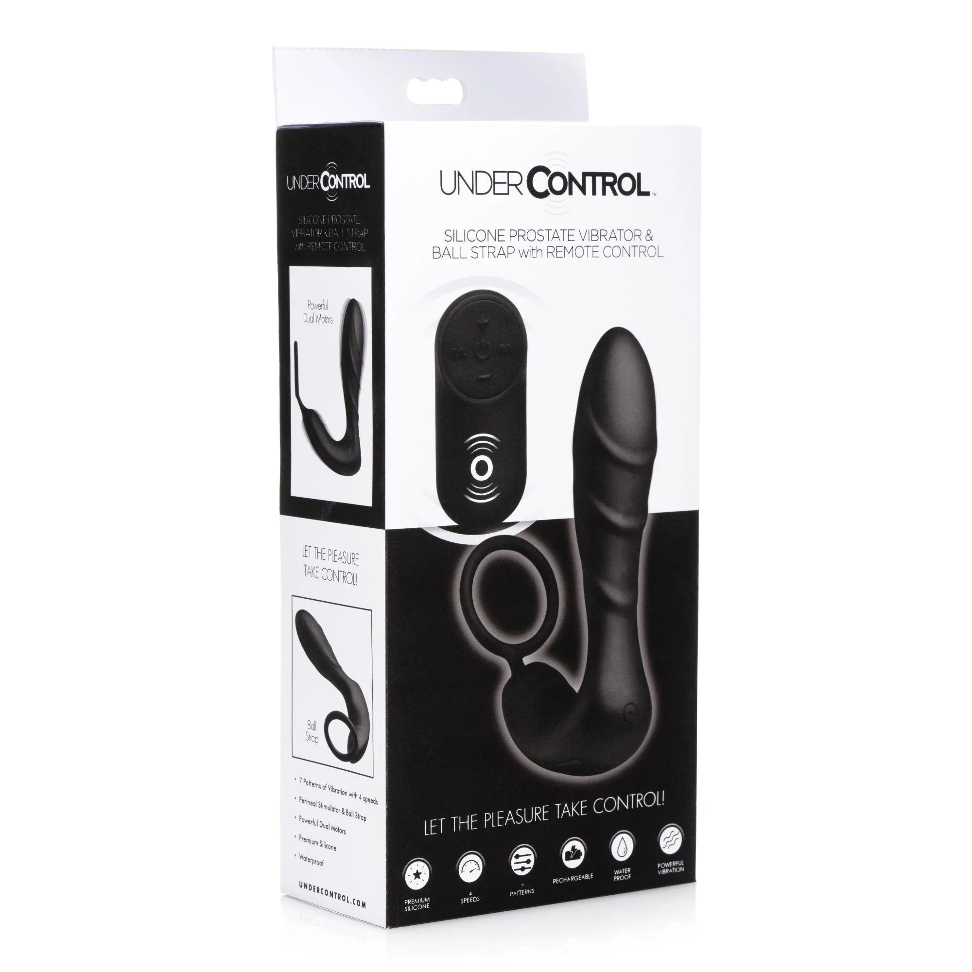 Under Control Silicone Prostate Vibrator and Strap with Remote Control - Buy At Luxury Toy X - Free 3-Day Shipping