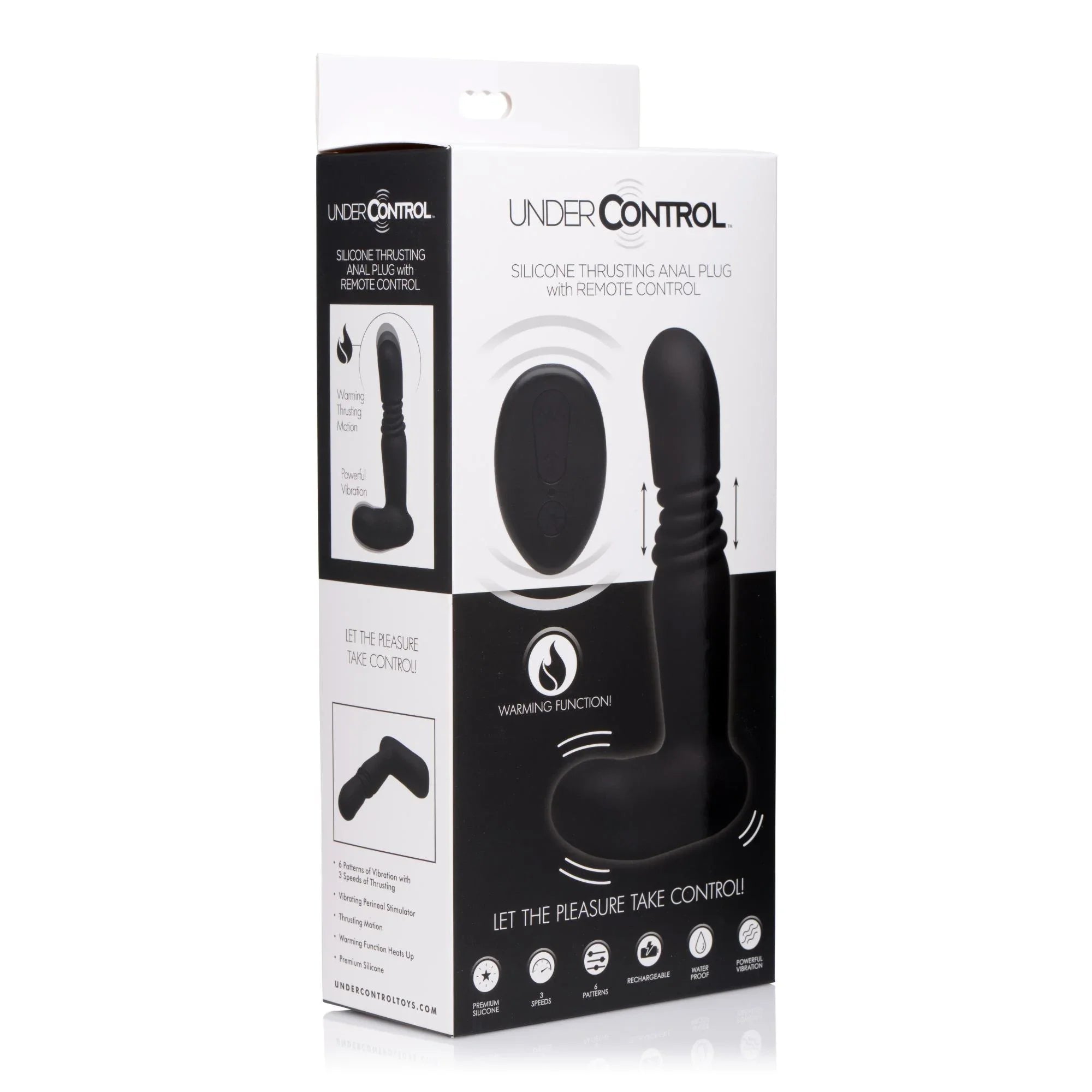 Under Control Silicone Thrusting Anal Plug with Remote Control - Buy At Luxury Toy X - Free 3-Day Shipping