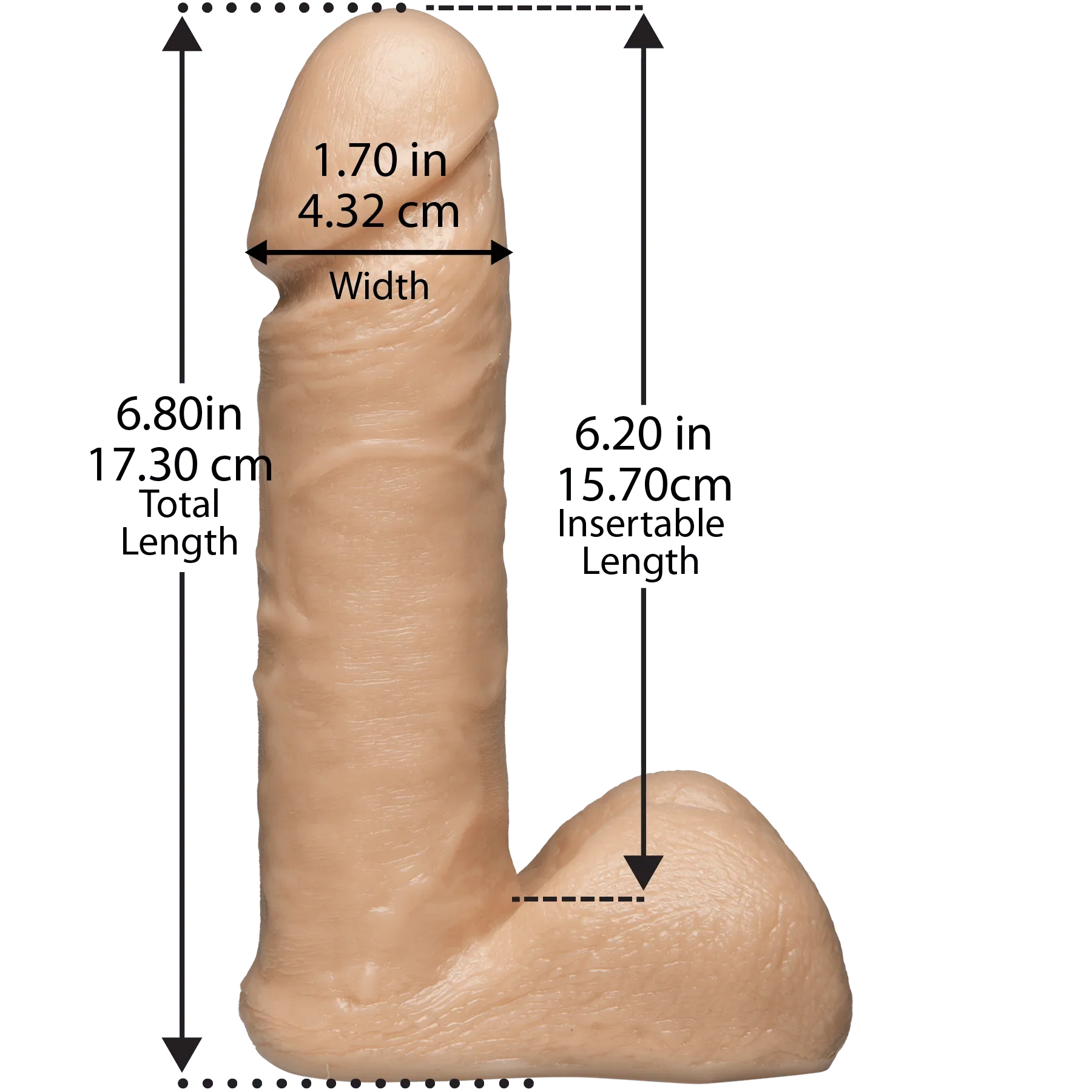 Vac-U-Lock - 6 Inch Realistic® Cock - Buy At Luxury Toy X - Free 3-Day Shipping
