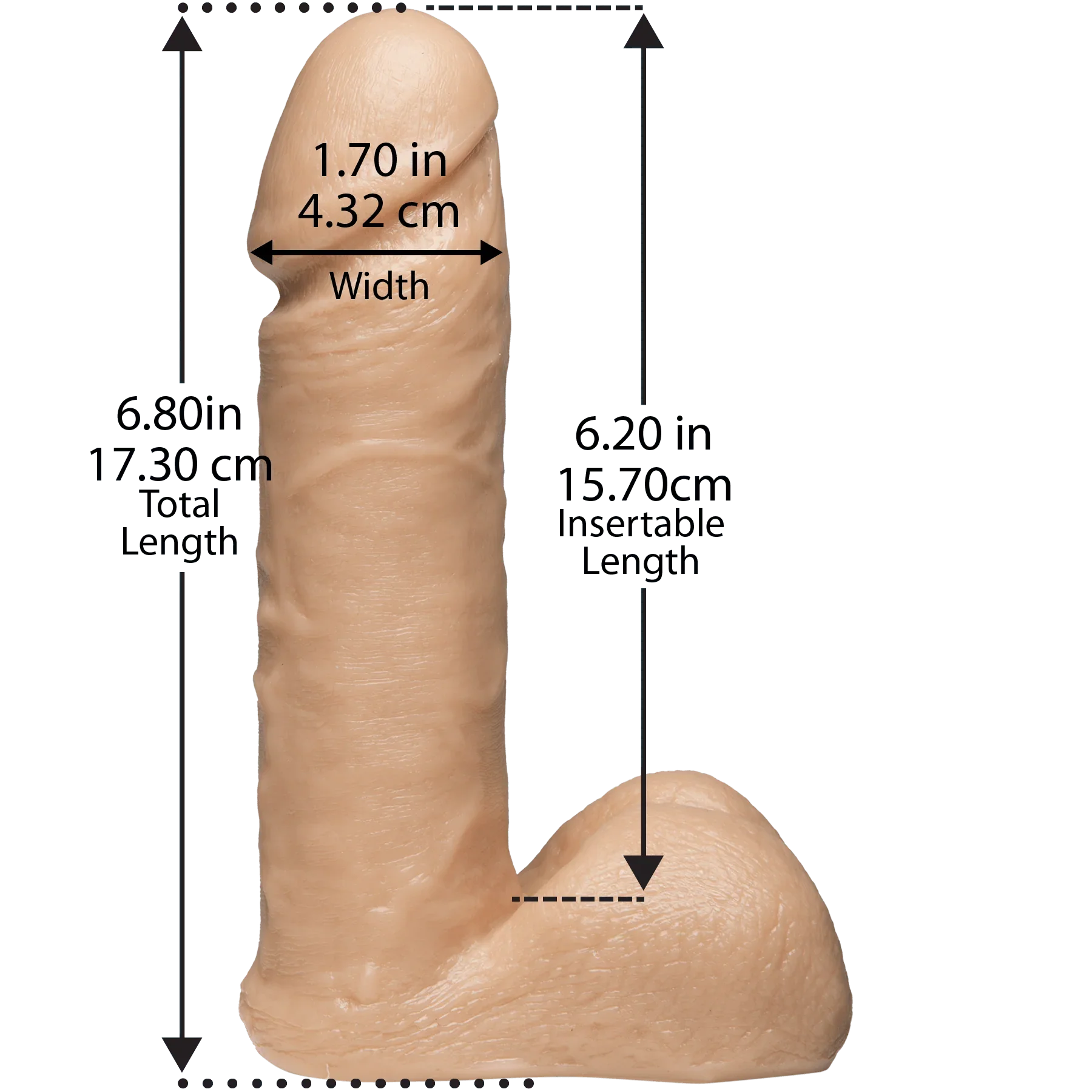 Vac-U-Lock - 6 Inch ULTRASKYN Cock - Buy At Luxury Toy X - Free 3-Day Shipping