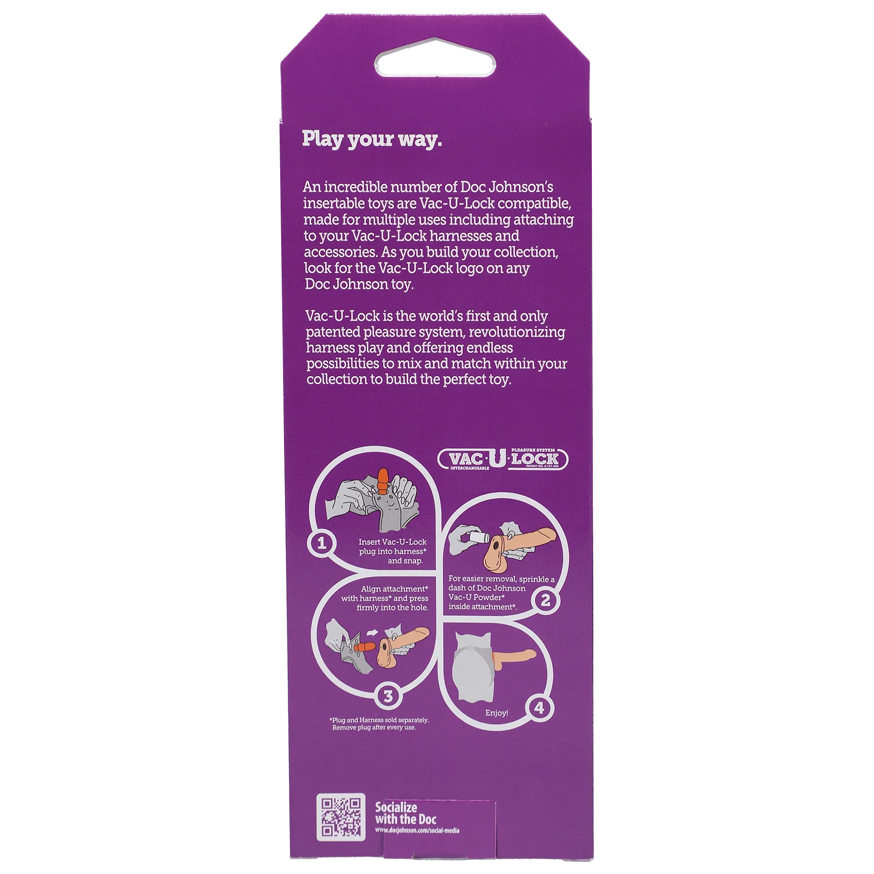 Vac-U-Lock - 7 Inch Thin Dong - The Naturals® - Buy At Luxury Toy X - Free 3-Day Shipping