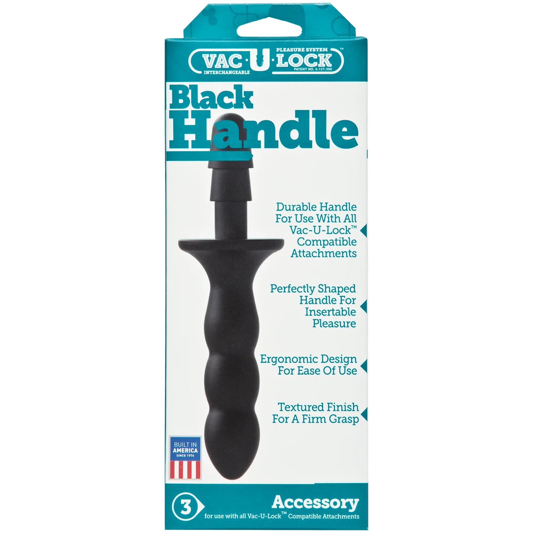 Vac-U-Lock - Black Handle - Buy At Luxury Toy X - Free 3-Day Shipping