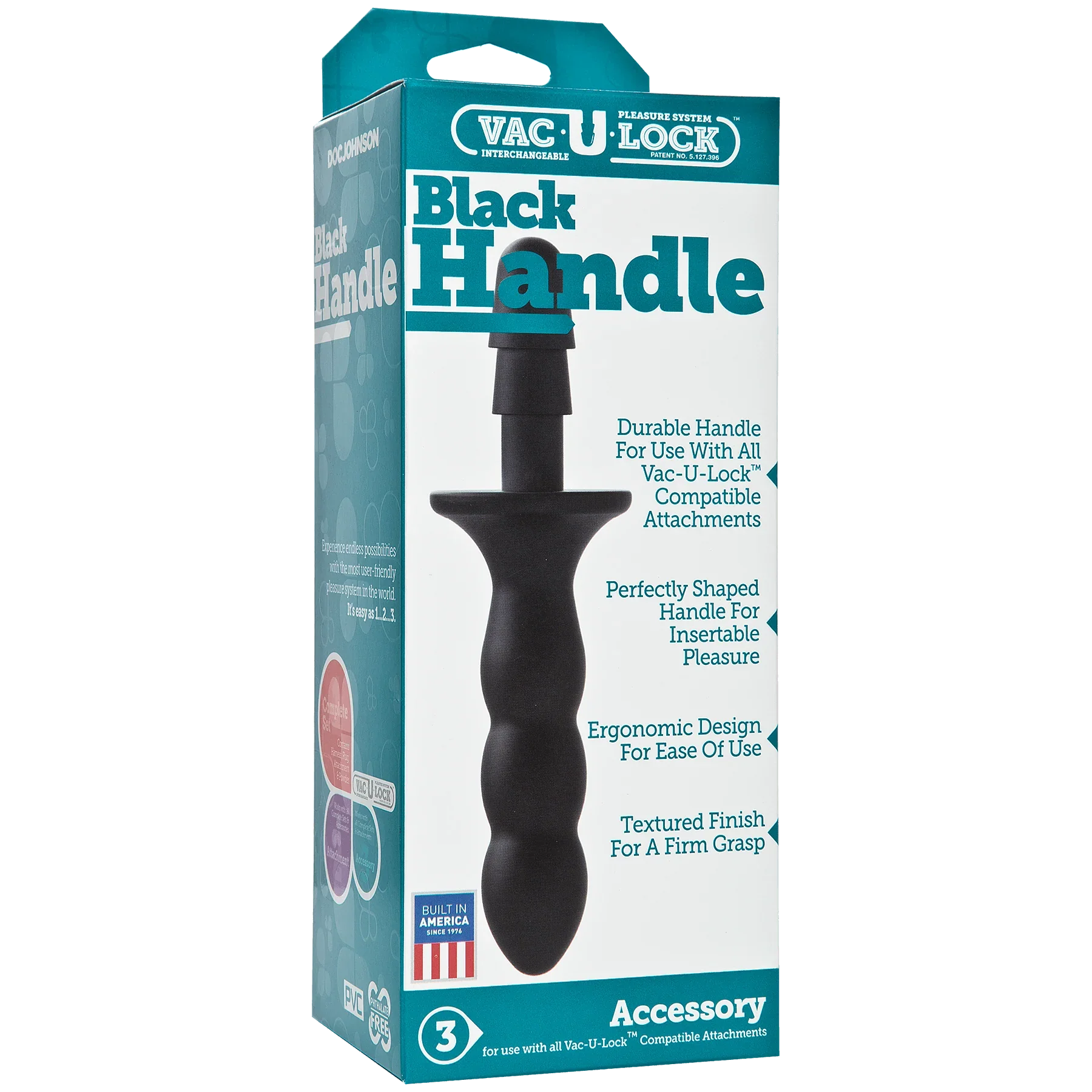 Vac-U-Lock - Black Handle - Buy At Luxury Toy X - Free 3-Day Shipping