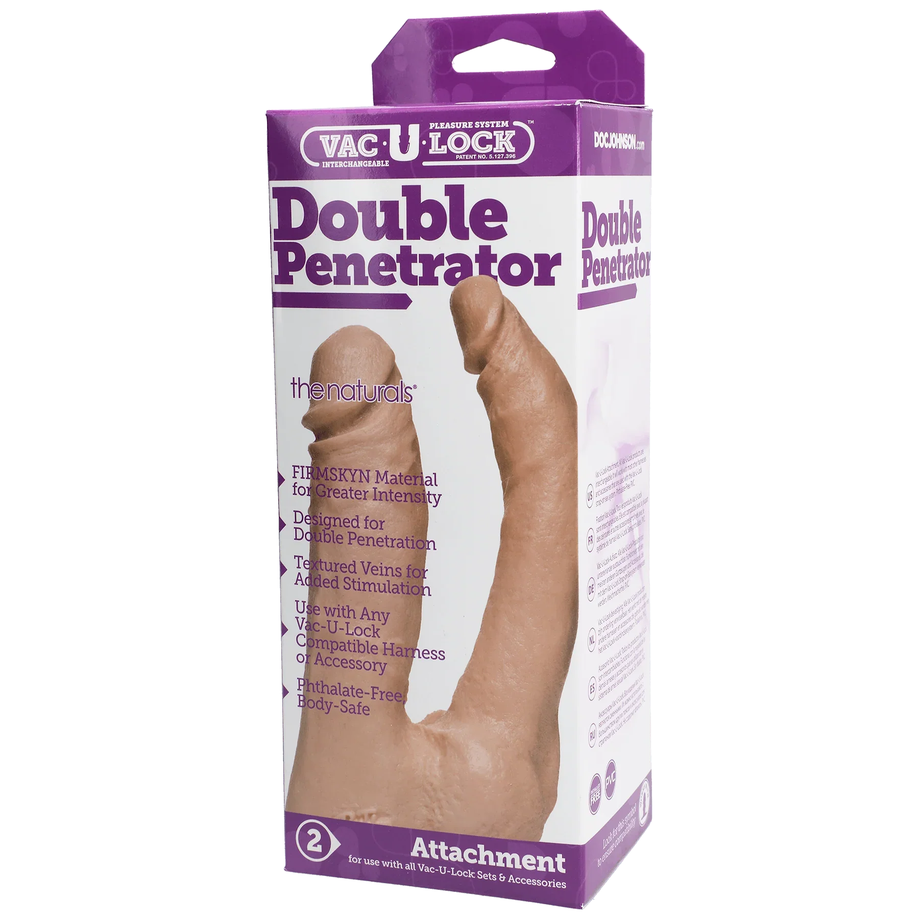 Vac-U-Lock - Double Penetrator - The Naturals - Buy At Luxury Toy X - Free 3-Day Shipping
