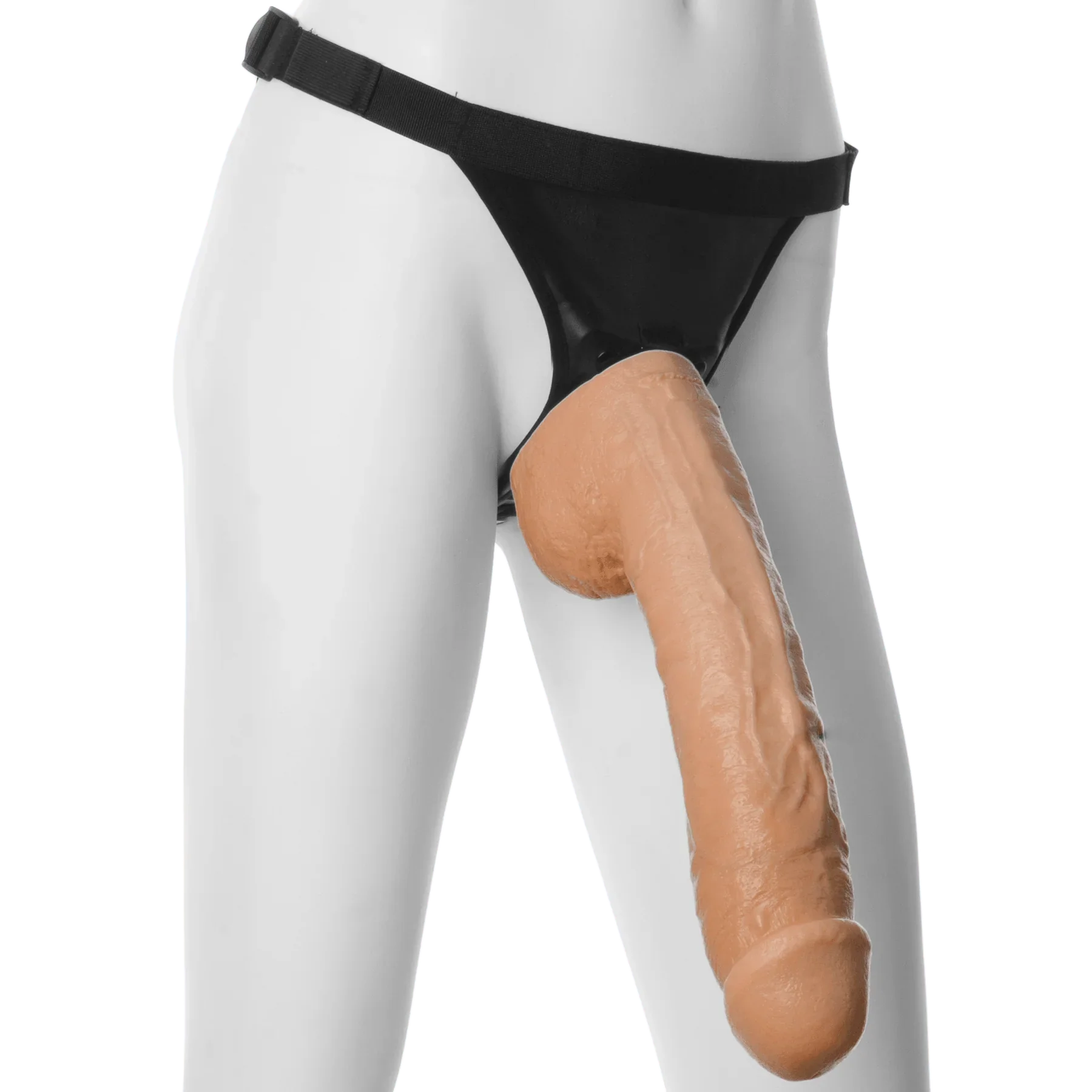 Vac-U-Lock Realistic Hung Dildo 12in - Buy At Luxury Toy X - Free 3-Day Shipping