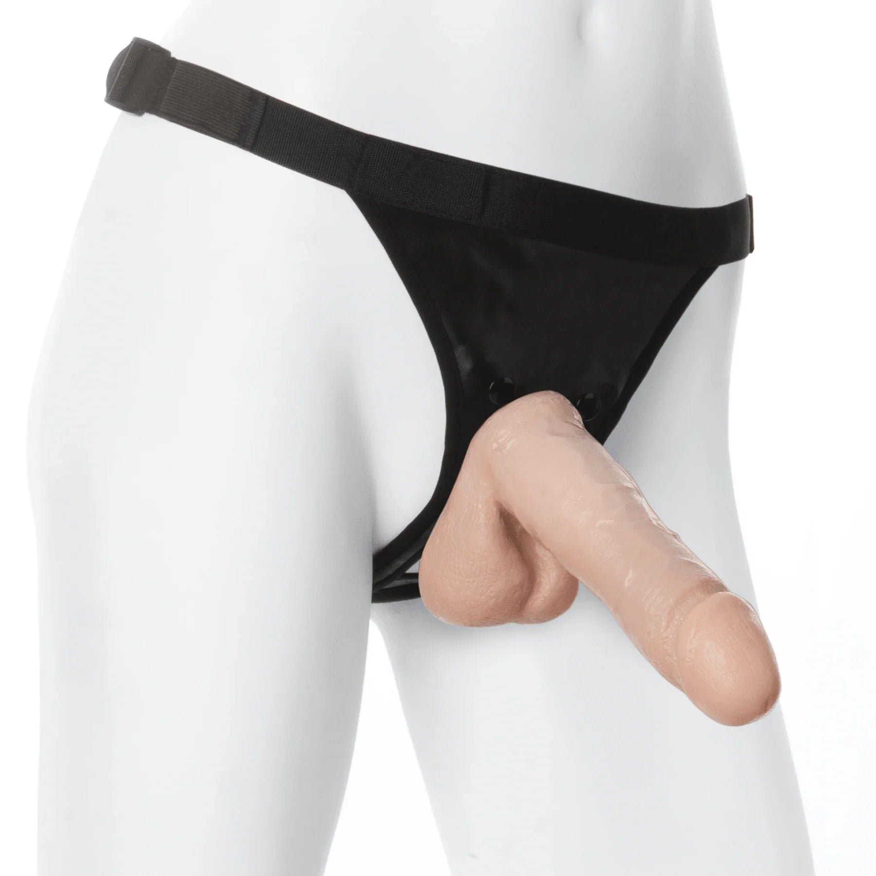 Vac-U-Lock Realistic® Cock - With Ultra Harness - Buy At Luxury Toy X - Free 3-Day Shipping