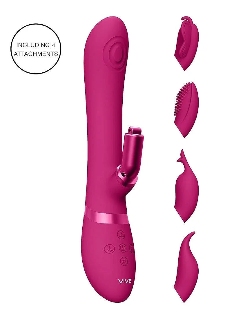 VIVE ETSU Pulse-Wave Rabbit Vibrator With Interchangeable Clitoral Sleeves - Buy At Luxury Toy X - Free 3-Day Shipping