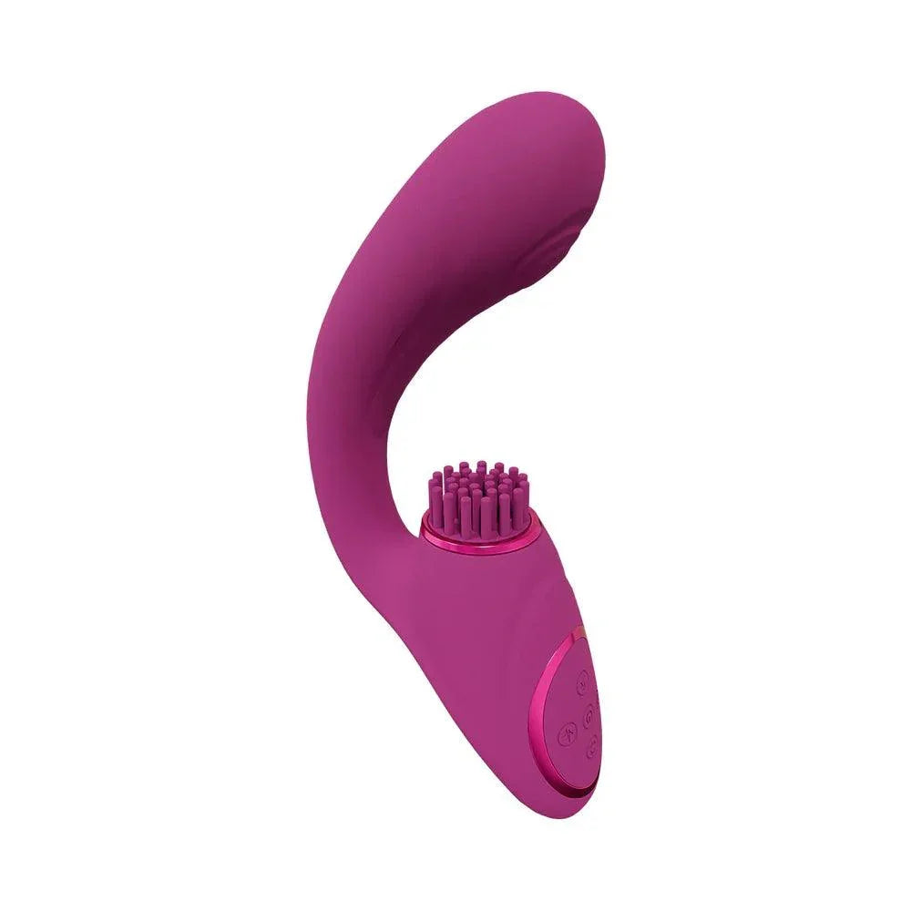 VIVE Gen Rechargeable Triple Motor G-Spot Vibrator with Pulse Wave and Vibrating Bristles - Buy At Luxury Toy X - Free 3-Day Shipping