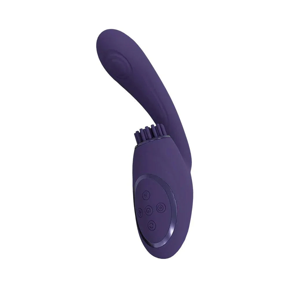 VIVE Gen Rechargeable Triple Motor G-Spot Vibrator with Pulse Wave and Vibrating Bristles - Buy At Luxury Toy X - Free 3-Day Shipping