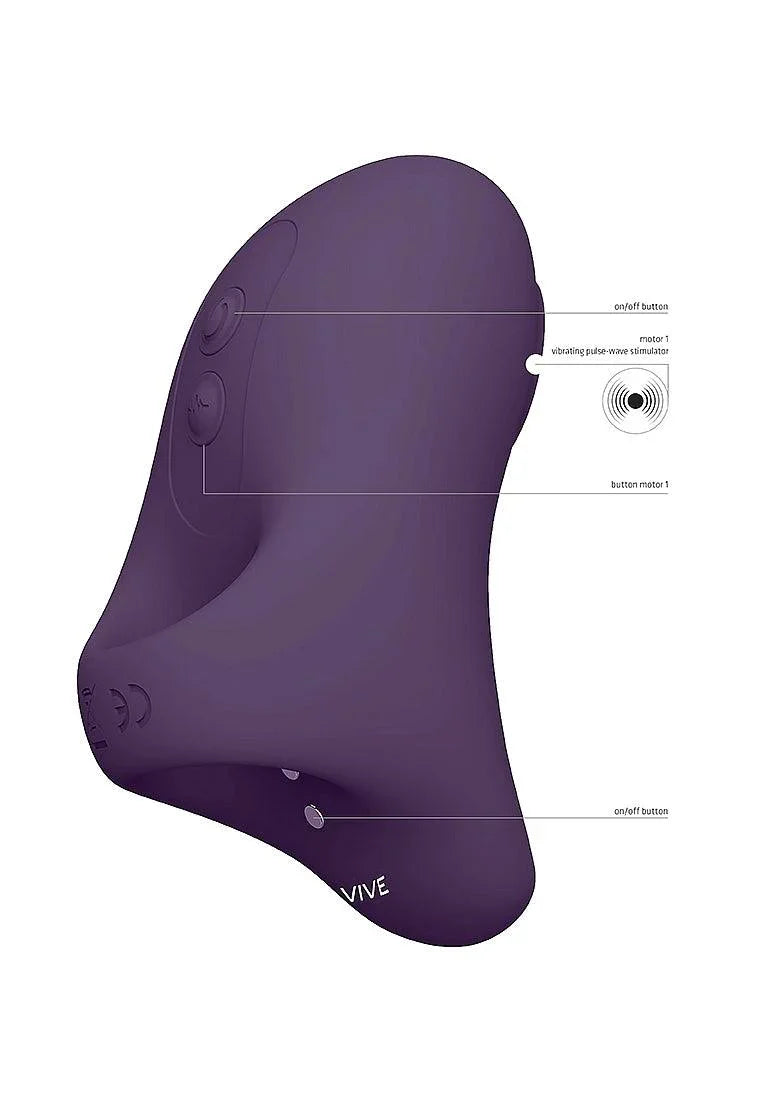 VIVE HANA Rechargeable Pulse-Wave Silicone Finger Vibrator - Buy At Luxury Toy X - Free 3-Day Shipping