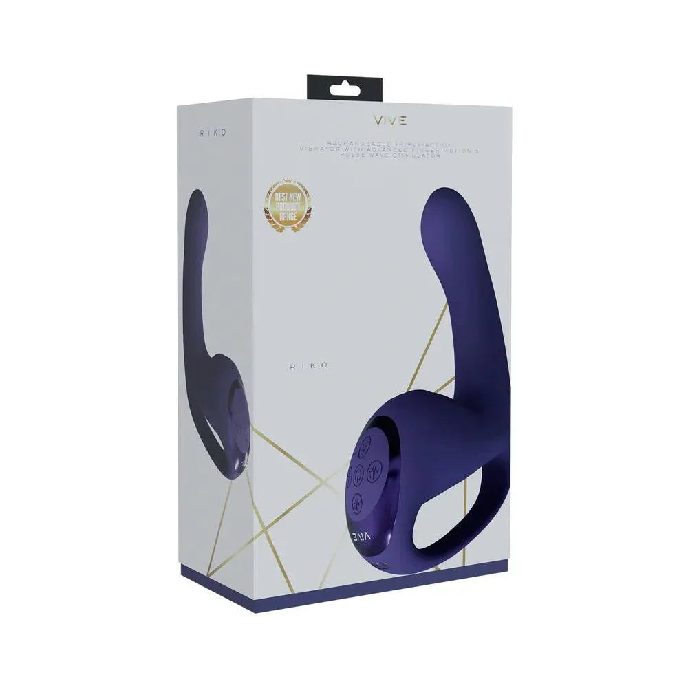 VIVE Riko Rechargeable Triple Motor Thumper with Advanced Finger Motion and Pulse Wave Stimulator - Buy At Luxury Toy X - Free 3-Day Shipping