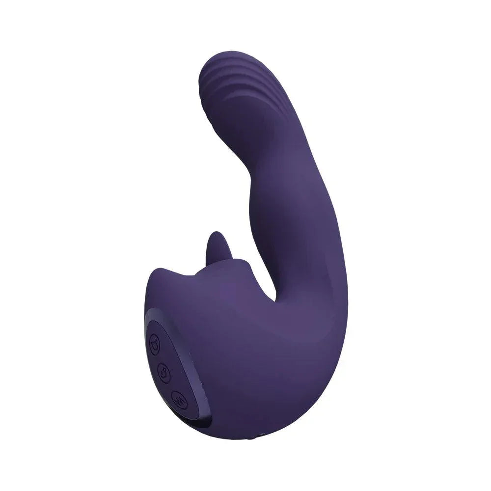 VIVE Yumi Rechargeable Triple Motor G-Spot Finger Motion Vibrator and Flickering Tongue Stimulator - Buy At Luxury Toy X - Free 3-Day Shipping