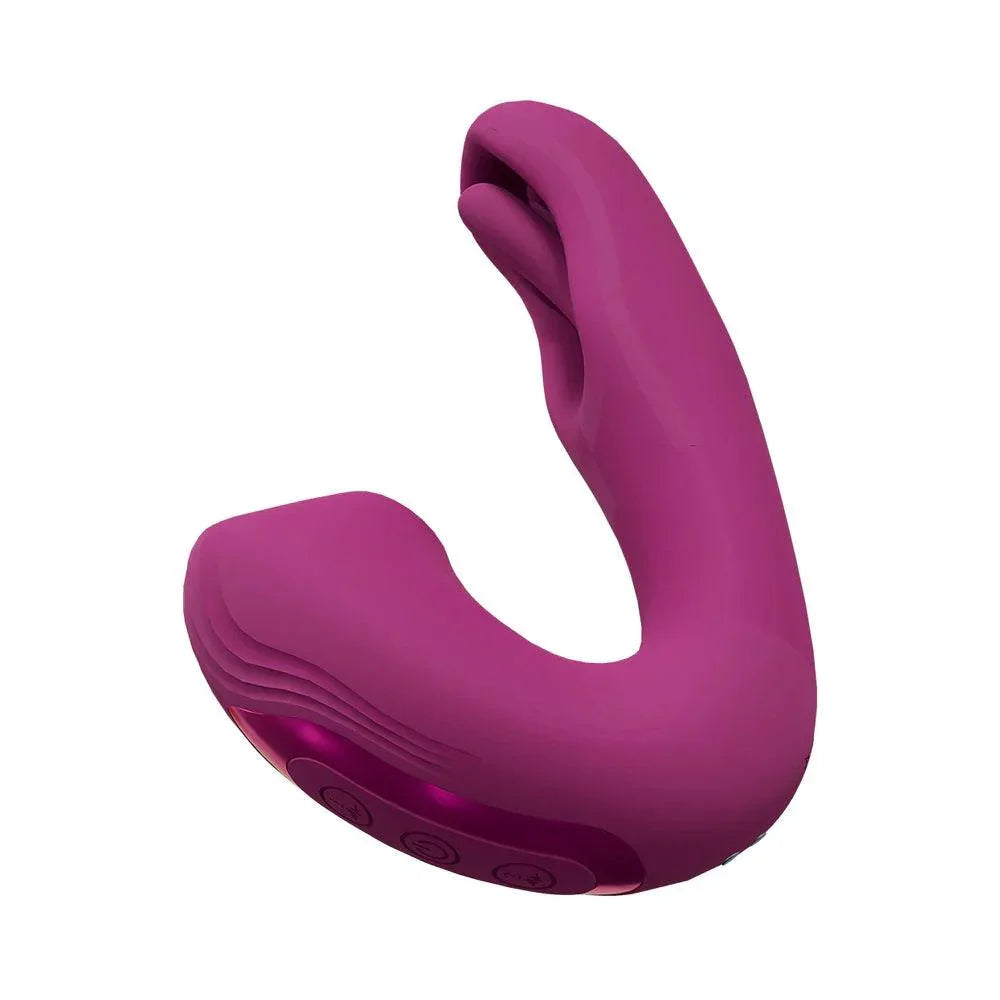 VIVE Yuna Rechargeable Dual Motor Airwave Vibrator with Innovative G-Spot Flapping Stimulator - Buy At Luxury Toy X - Free 3-Day Shipping