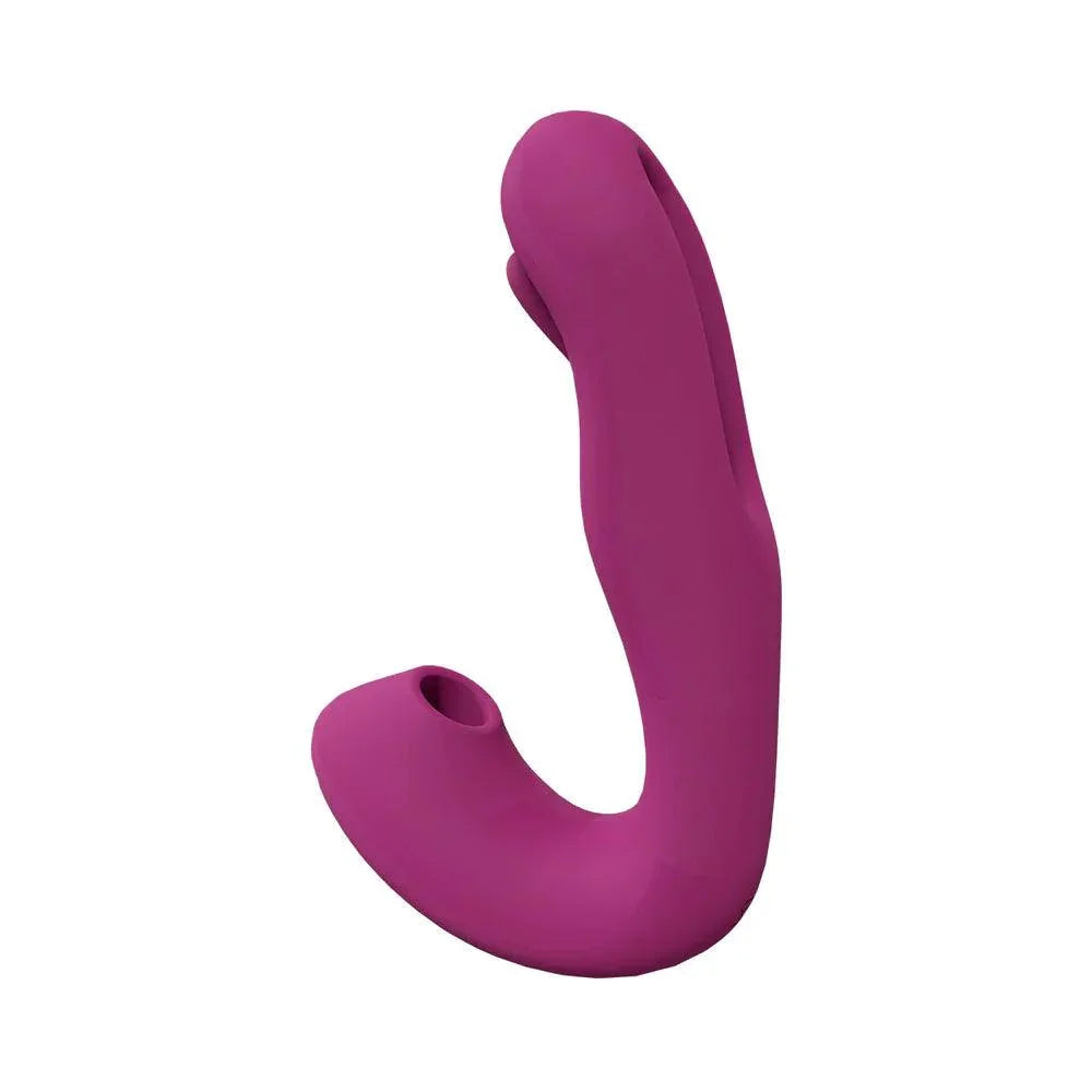 VIVE Yuna Rechargeable Dual Motor Airwave Vibrator with Innovative G-Spot Flapping Stimulator - Buy At Luxury Toy X - Free 3-Day Shipping
