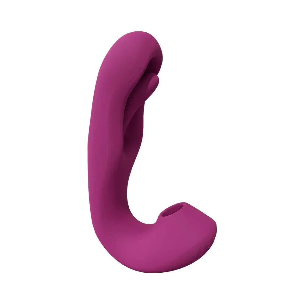 VIVE Yuna Rechargeable Dual Motor Airwave Vibrator with Innovative G-Spot Flapping Stimulator - Buy At Luxury Toy X - Free 3-Day Shipping