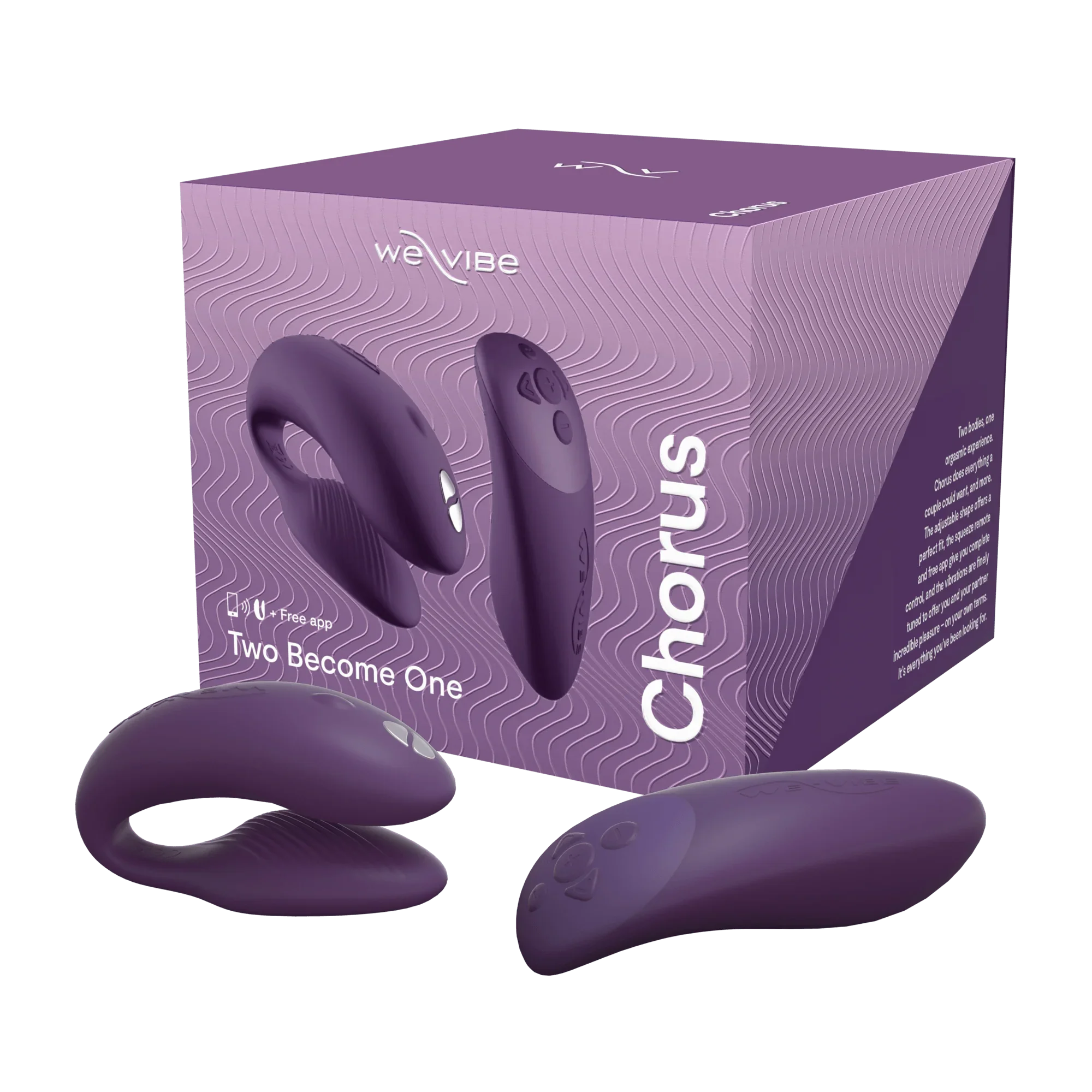 We-Vibe Chorus Rechargeable Couples Vibrator with Squeeze Control - Buy At Luxury Toy X - Free 3-Day Shipping