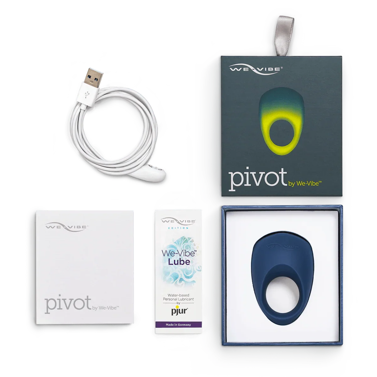 We-Vibe Pivot Rechargeable Silicone Vibrating Cock Ring - Buy At Luxury Toy X - Free 3-Day Shipping