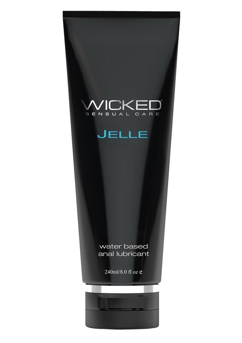 Wicked Jelle Water Based Anal Lubricant 8oz - Buy At Luxury Toy X - Free 3-Day Shipping