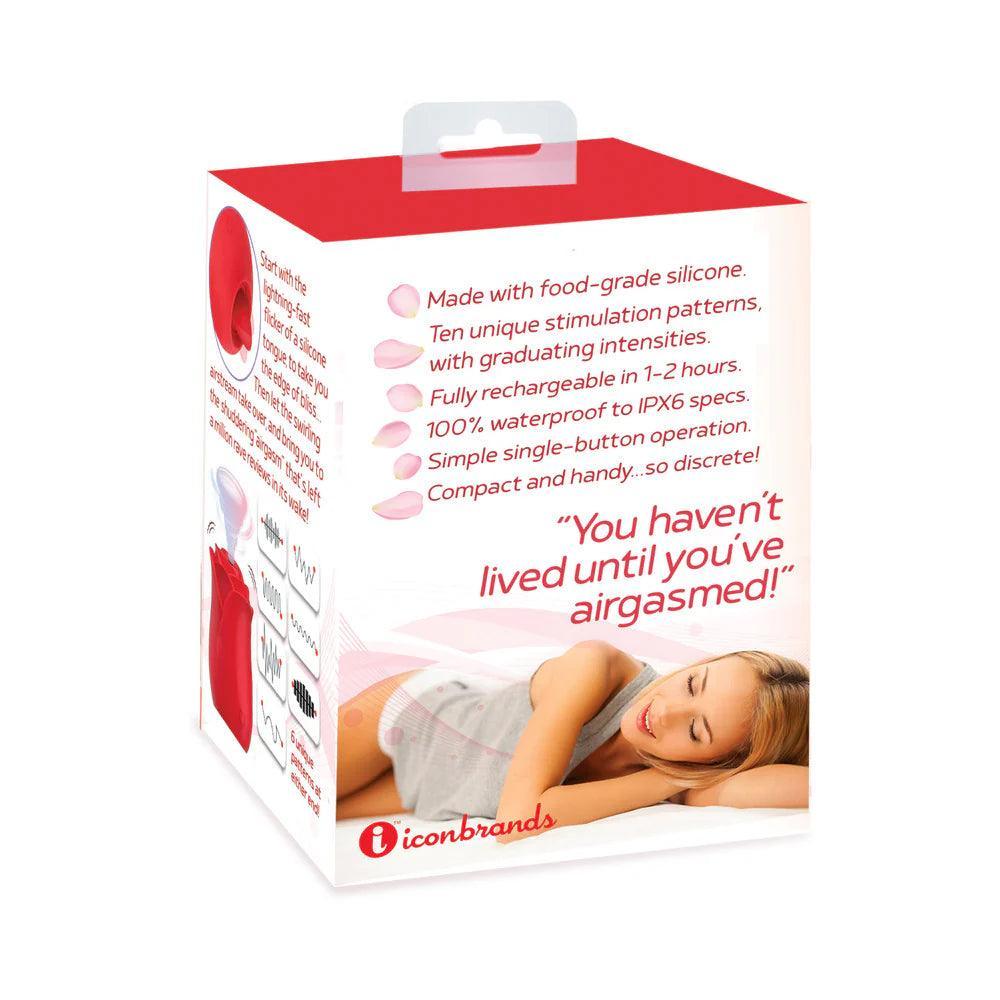 Wild Rose & Tongue Rechargeable Silicone Clitoral Stimulator with Suction - Buy At Luxury Toy X - Free 3-Day Shipping