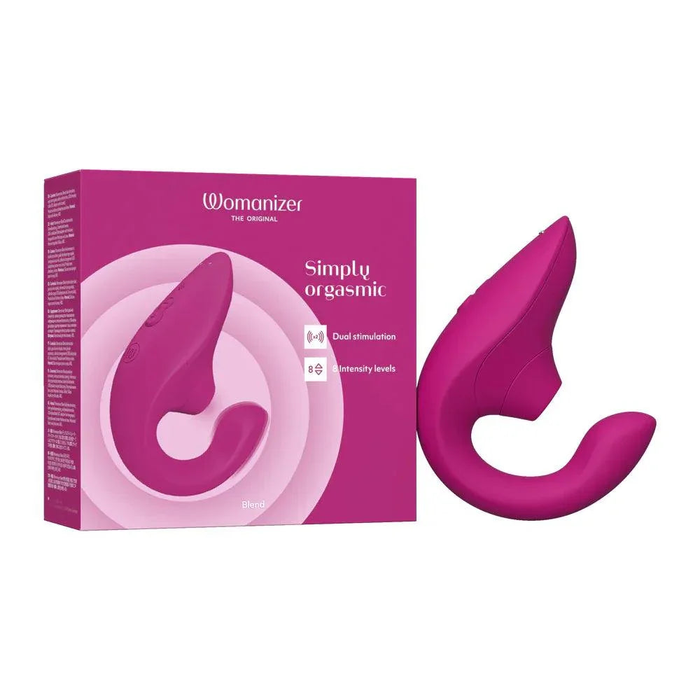 Womanizer Blend Rechargeable Silicone Vibrator with Clitoral Stimulator - Buy At Luxury Toy X - Free 3-Day Shipping