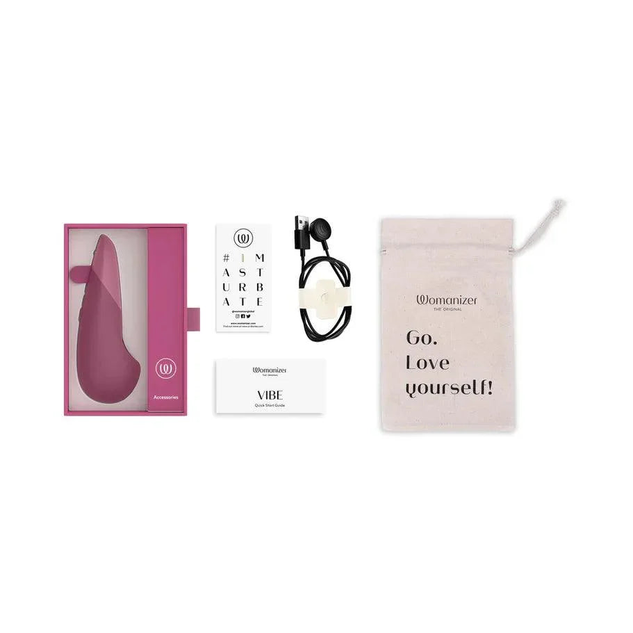 Womanizer Vibe Rechargeable Silicone Clitoral Vibrator - Buy At Luxury Toy X - Free 3-Day Shipping