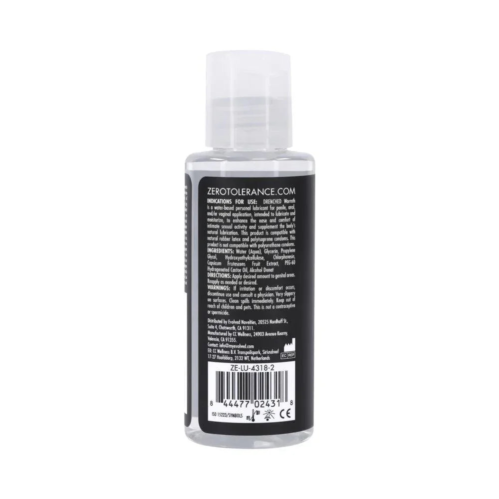Zero Tolerance Drenched Warmth Water-Based Warming Lubricant - Buy At Luxury Toy X - Free 3-Day Shipping