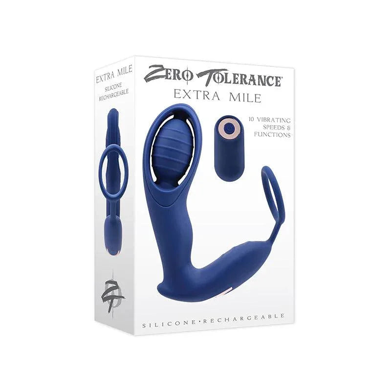Zero Tolerance Extra Mile Vibrating Prostate Massager with C-Ring Zero Tolerance Extra Mile Vibrating Prostate Massager with C-Ring