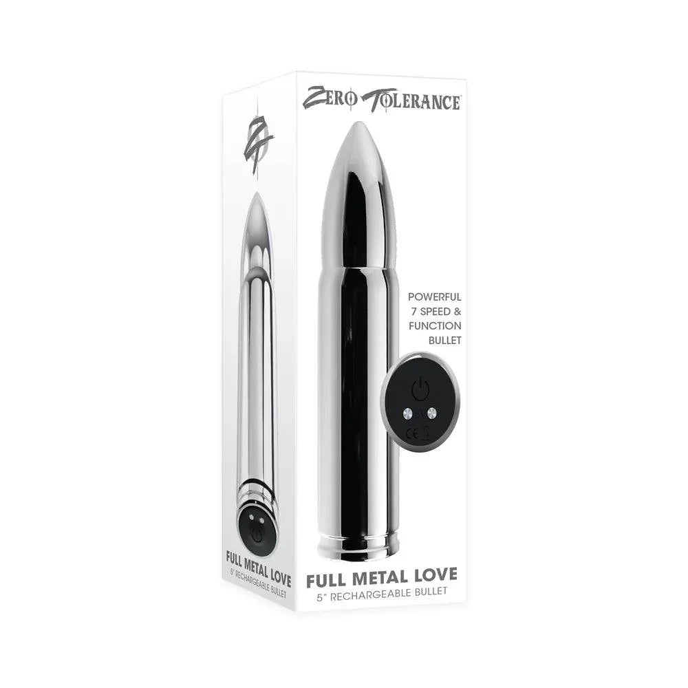 Zero Tolerance Full Metal Love Rechargeable Aluminum Bullet-Shaped Bul Zero Tolerance Full Metal Love Rechargeable Aluminum Bullet-Shaped Bul