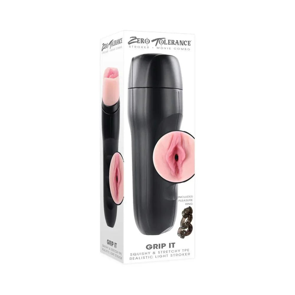 Zero Tolerance Grip It Realistic Vagina Stroker with Movie Download - Buy At Luxury Toy X - Free 3-Day Shipping