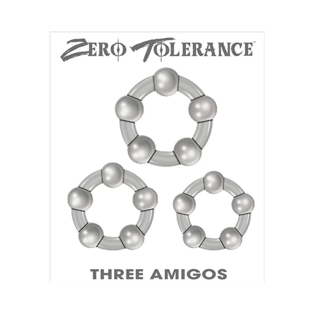Zero Tolerance Three Amigos 3-Piece Cockring Set - Buy At Luxury Toy X - Free 3-Day Shipping