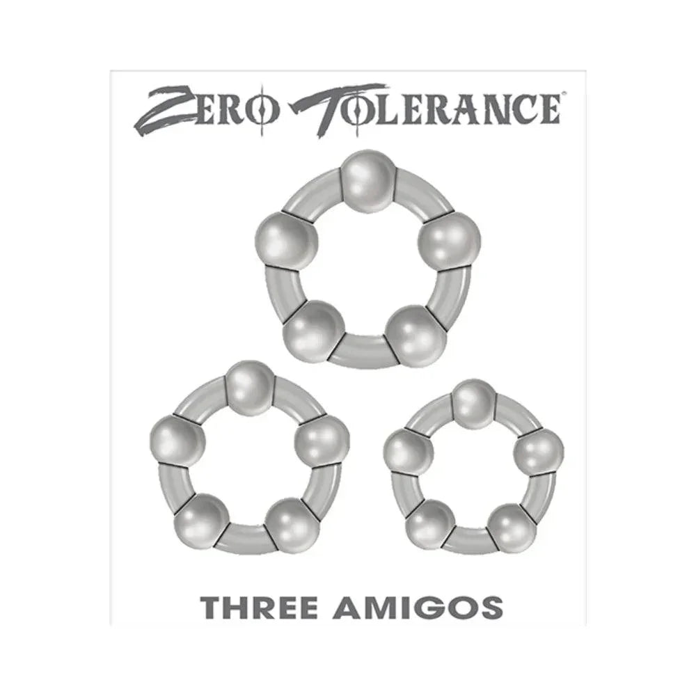 Zero Tolerance Three Amigos 3-Piece Cockring Set - Buy At Luxury Toy X - Free 3-Day Shipping