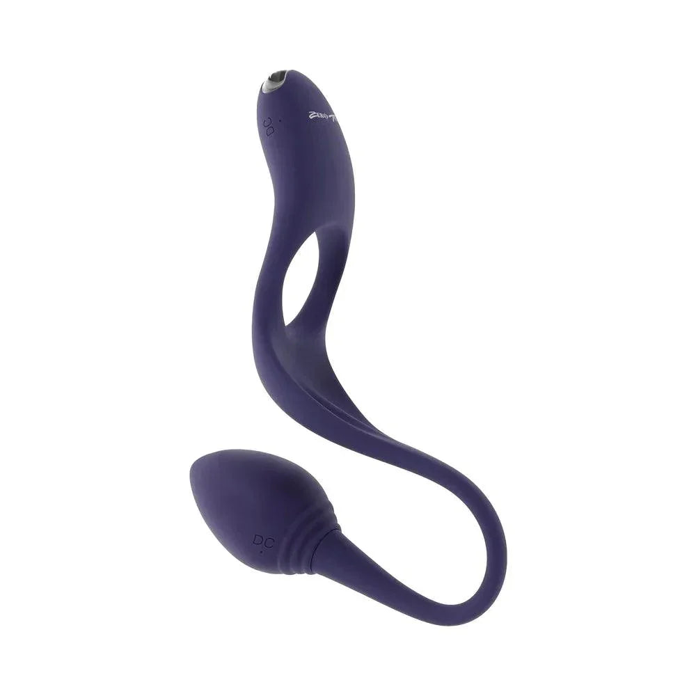 Zero Tolerance Tip to Tail Rechargeable Silicone Cock Ring with Anal Plug - Buy At Luxury Toy X - Free 3-Day Shipping