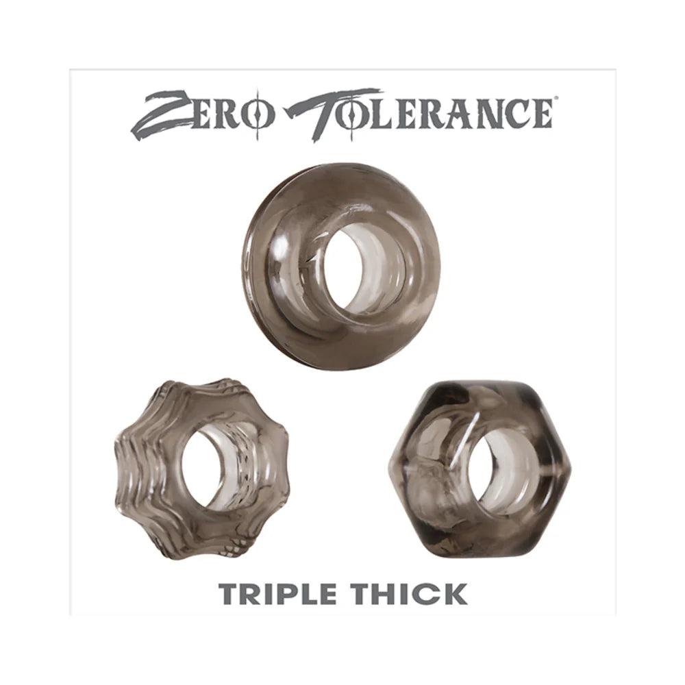 Zero Tolerance Triple Thick 3-Piece Cockring Set - Buy At Luxury Toy X - Free 3-Day Shipping