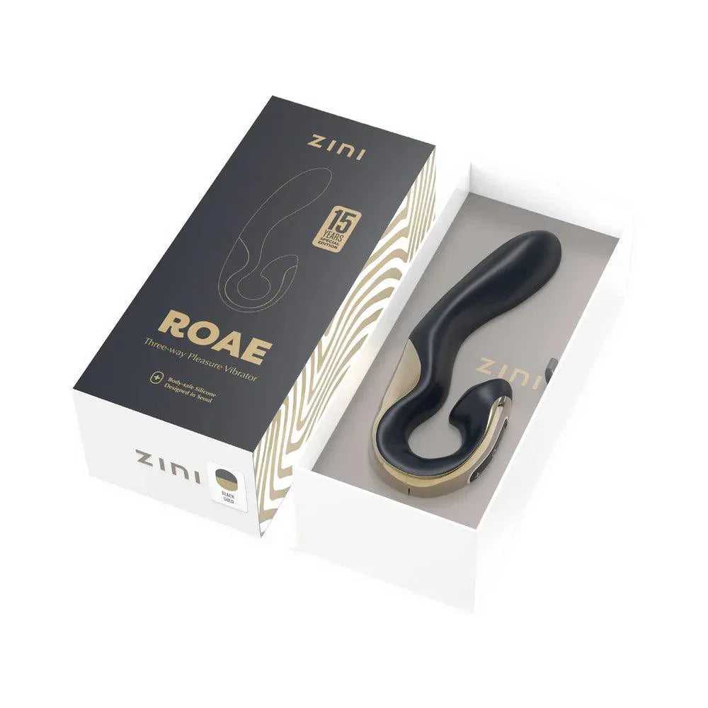 Zini Roae SE Black/Gold Vibrator - Buy At Luxury Toy X - Free 3-Day Shipping