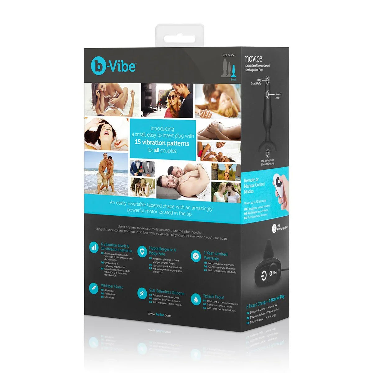 B-Vibe Novice Plug - Buy At Luxury Toy X - Free 3-Day Shipping