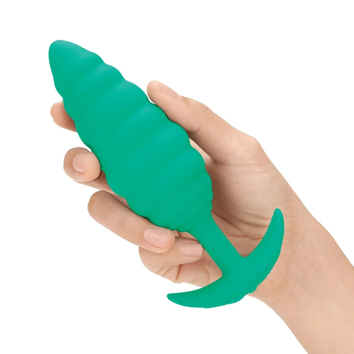 B-Vibe Texture Plug Twist Green Large - Buy At Luxury Toy X - Free 3-Day Shipping