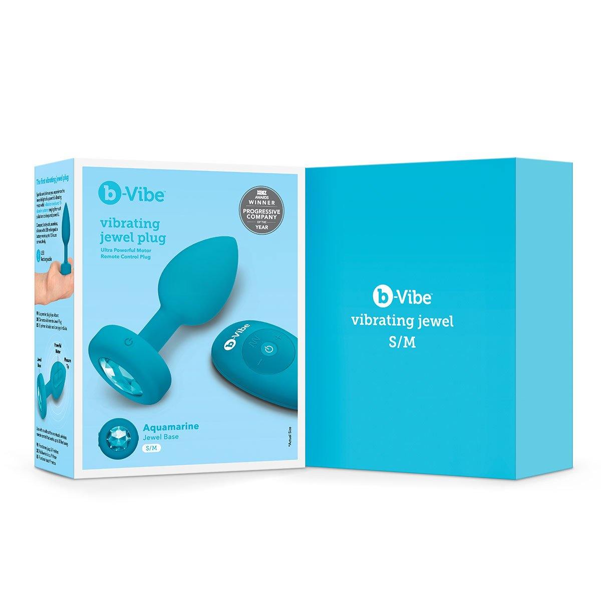 B-Vibe Vibrating Jewel Plug Small/Medium - Buy At Luxury Toy X - Free 3-Day Shipping