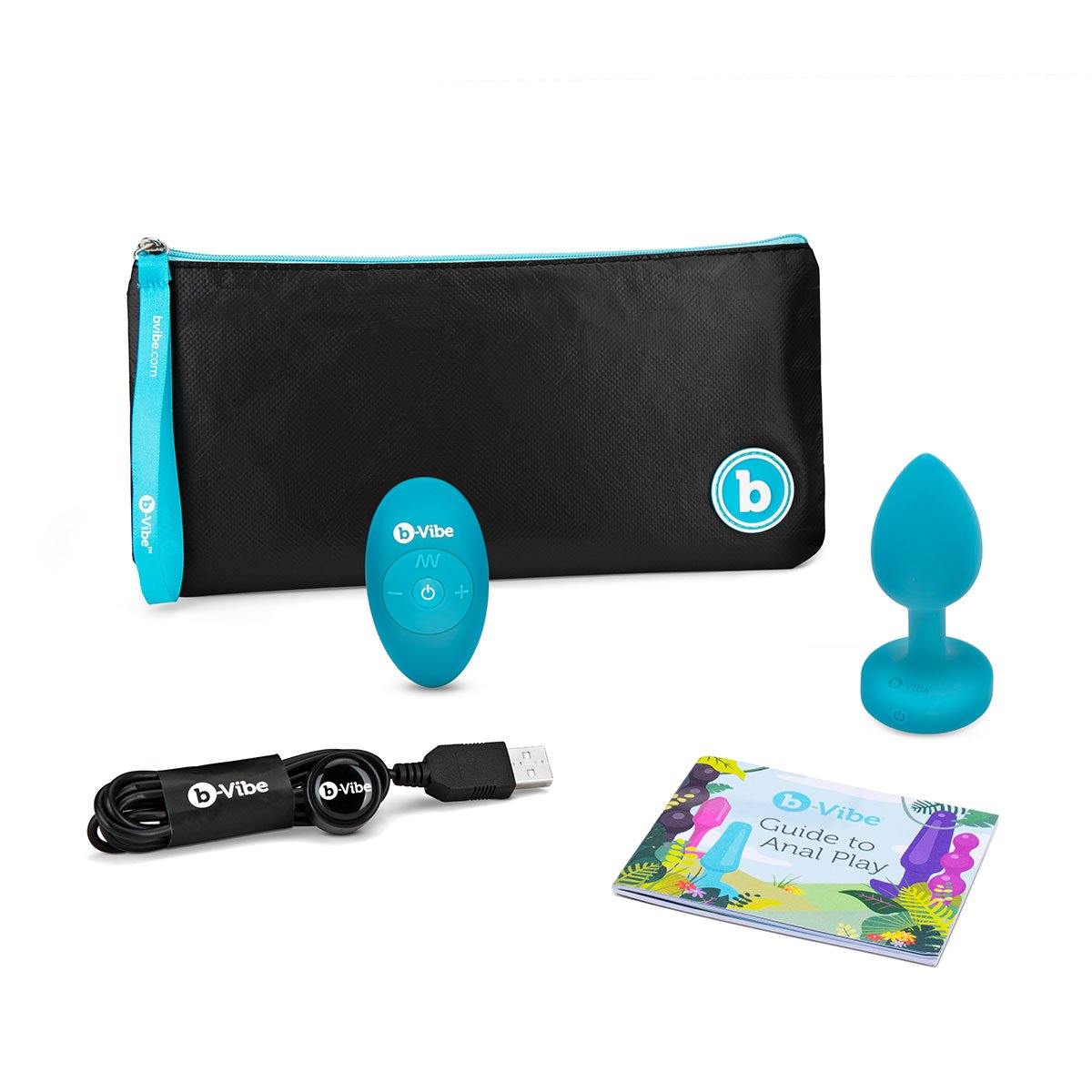 B-Vibe Vibrating Jewel Plug Small/Medium - Buy At Luxury Toy X - Free 3-Day Shipping